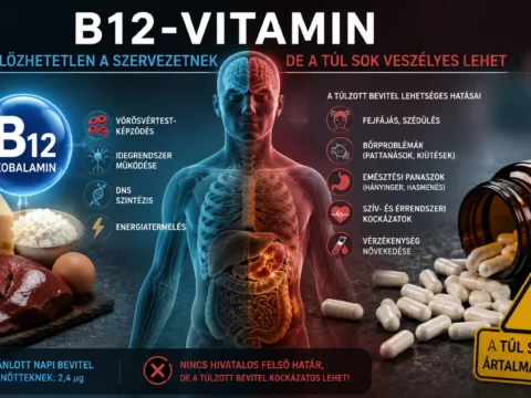 A túl sok B12-vitamin veszélyes lehet