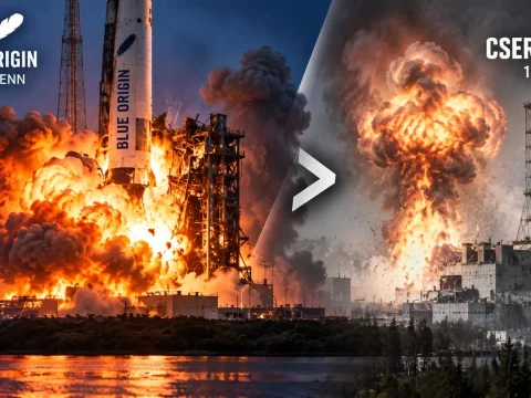 Csernobilnál is nagyobbat robbant Jeff Bezos rakétája