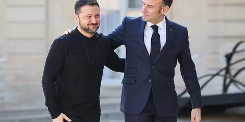 Macron ígéretet tett Zelenszkijnek Macron ígéretet tett Zelenszkijnek